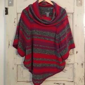Cowl Neck Poncho Sweater
